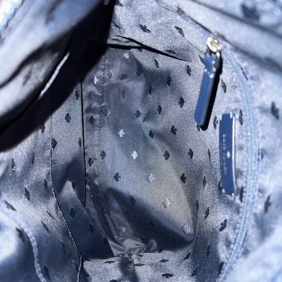 Kate Spade New York Jae Nylon Flat Zip Tote, Navy - Picture 6 of 9